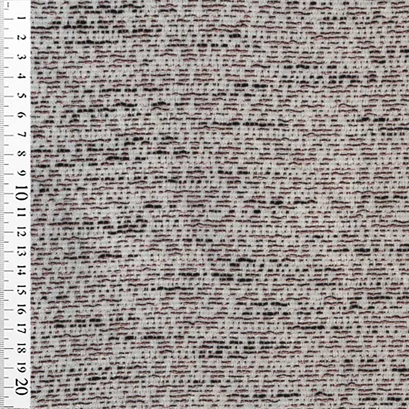 Fastvævet vare med sort og pink vævninger