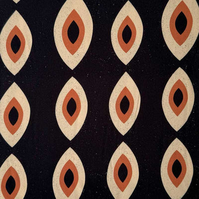 Fast viscose med skiftende geometrisk print