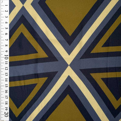 Fast viscose med geometriske krydser og trekanter