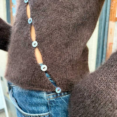 Strikkekit Valerie Blouse fra PetiteKnit i Tynd Silk Mohair