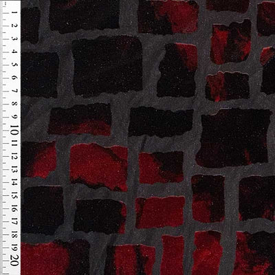 Velour ausbrenner mønster Cruel Passion - KreStoffer