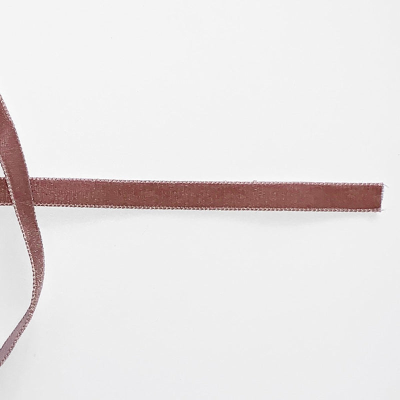 Velourbånd, rosa - KreStoffer