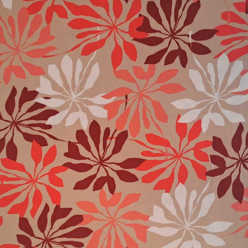 Fast viscose med blomster i rosa nuancer