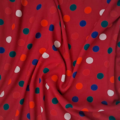 Fast viscose med farvede prikker