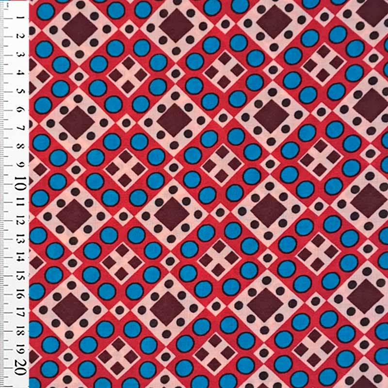 Fast viscose med geometrisk mønster
