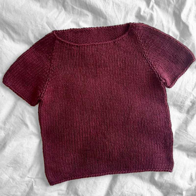 Strikkekit Wave Tee fra PetiteKnit i Line garn