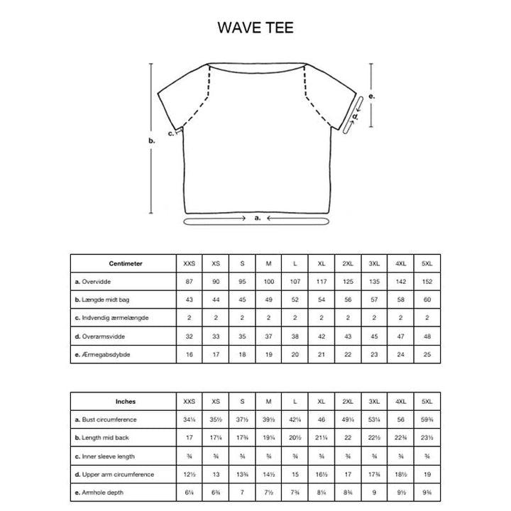 Strikkekit Wave Tee fra PetiteKnit i Line garn