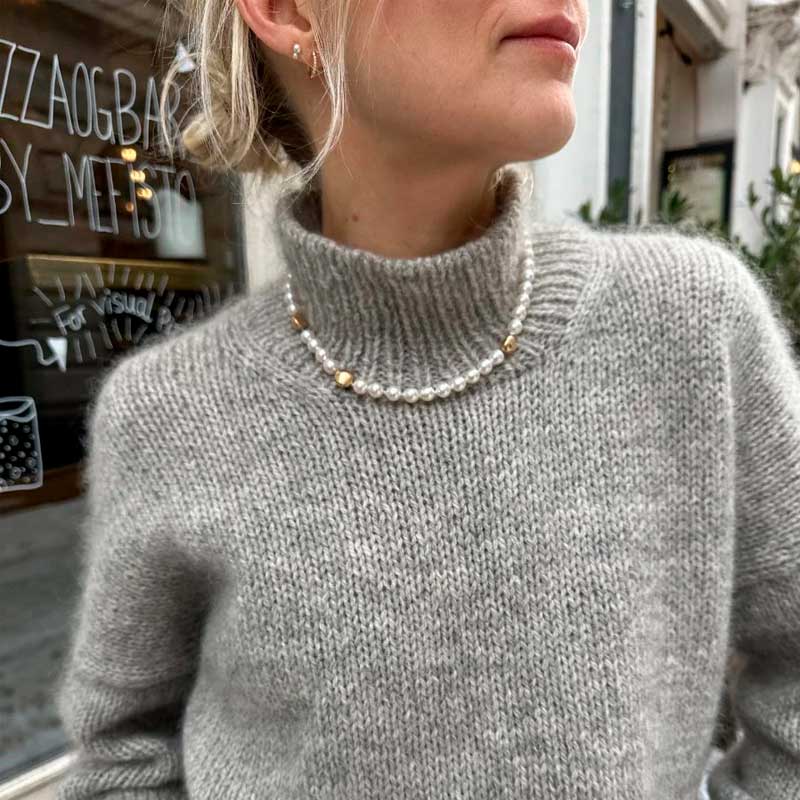 Strikkekit Weekend sweater i Peer Gynt & Tynd Silk Mohair