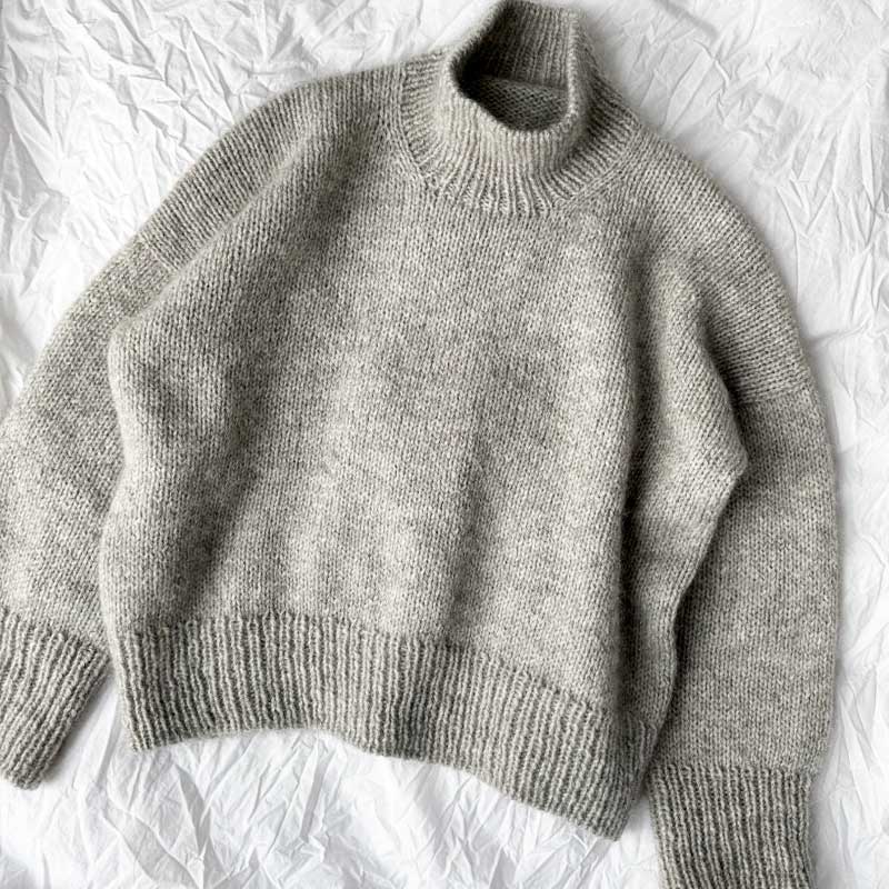 Strikkekit Weekend sweater i Peer Gynt & Tynd Silk Mohair