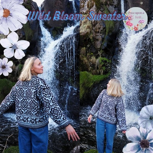 Wild Bloom Sweater fra Once Upon a Knit Scandinavia