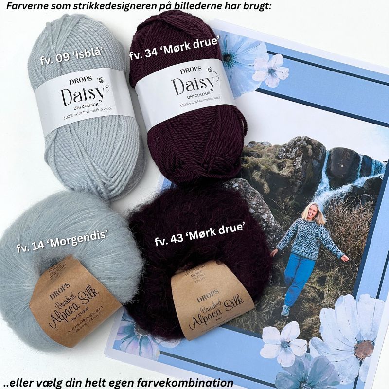 Wild Bloom Sweater fra Once Upon a Knit Scandinavia