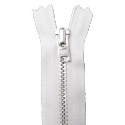 YKK Jeans lynlås 8-20 cm hvid
