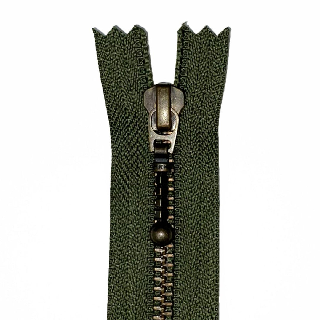 YKK kuglelynlås 45 cm, grøn