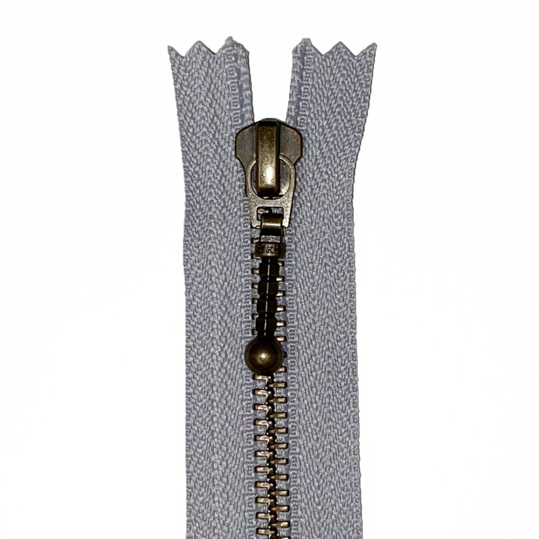 YKK kuglelynlås 45 cm, lys grå