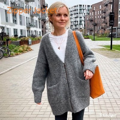 Zipper Jacket fra PetiteKnit (Opskrift i fysisk papirudgave)