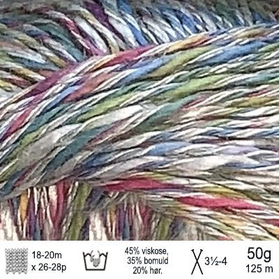 Iris garn fra Permin Multi pastel