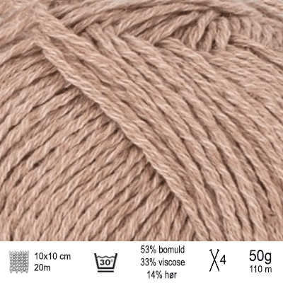 Line garn fra Sandnes Garn farve 3042 cafe au lait