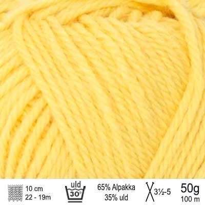 Alpakka uld garn fra Sandnes Garn farve Lemon
