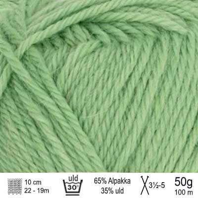 Alpakka uld garn fra Sandnes Garn farve Spring green