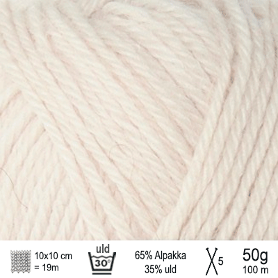 Alpakka uld garn fra Sandnes Garn farve Kitt