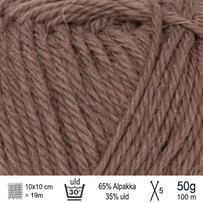 Alpakka uld garn fra Sandnes Garn farve Agern
