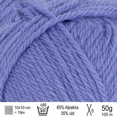 Alpakka uld garn fra Sandnes Garn farve Blå iris