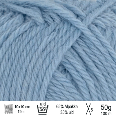 Alpakka uld garn fra Sandnes Garn farve Blå hortensia