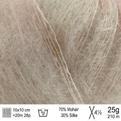 Angel Mohair garn fra Permin Camel