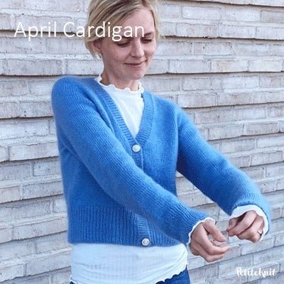 April Cardigan fra PetiteKnit (Opskrift i fysisk papirudgave) - KreStoffer