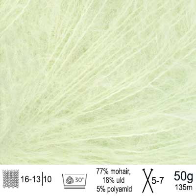 Ballerina Chunky Mohair garn fra Sandnes Garn Tender green