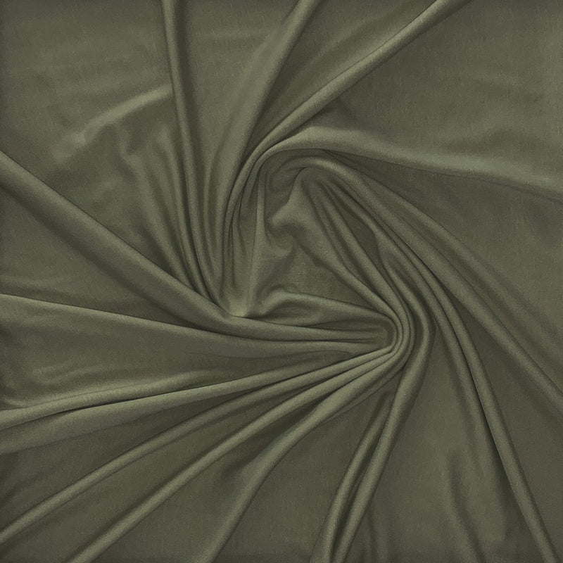 Bambus jersey, lys army - KreStoffer