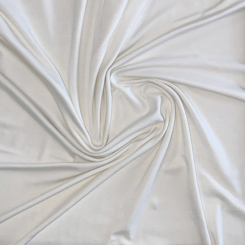 Bambus jersey, off-white - KreStoffer