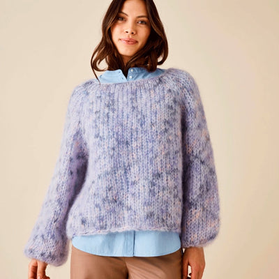 Bella Color raglansweater 2 tråde - KreStoffer