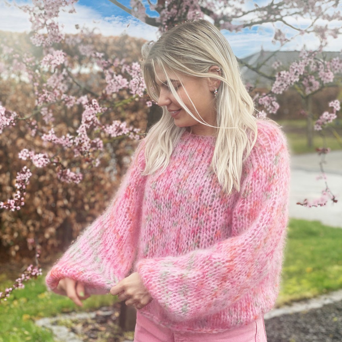 Bella Color raglansweater 2 tråde