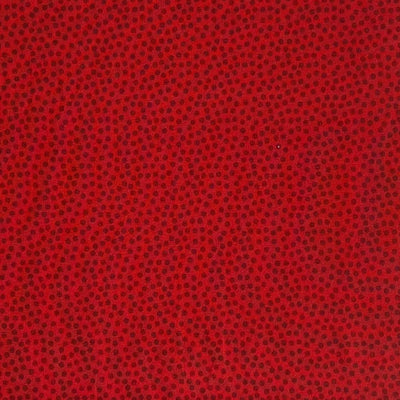 Bomuldsjersey med tætte prikker, rød - KreStoffer