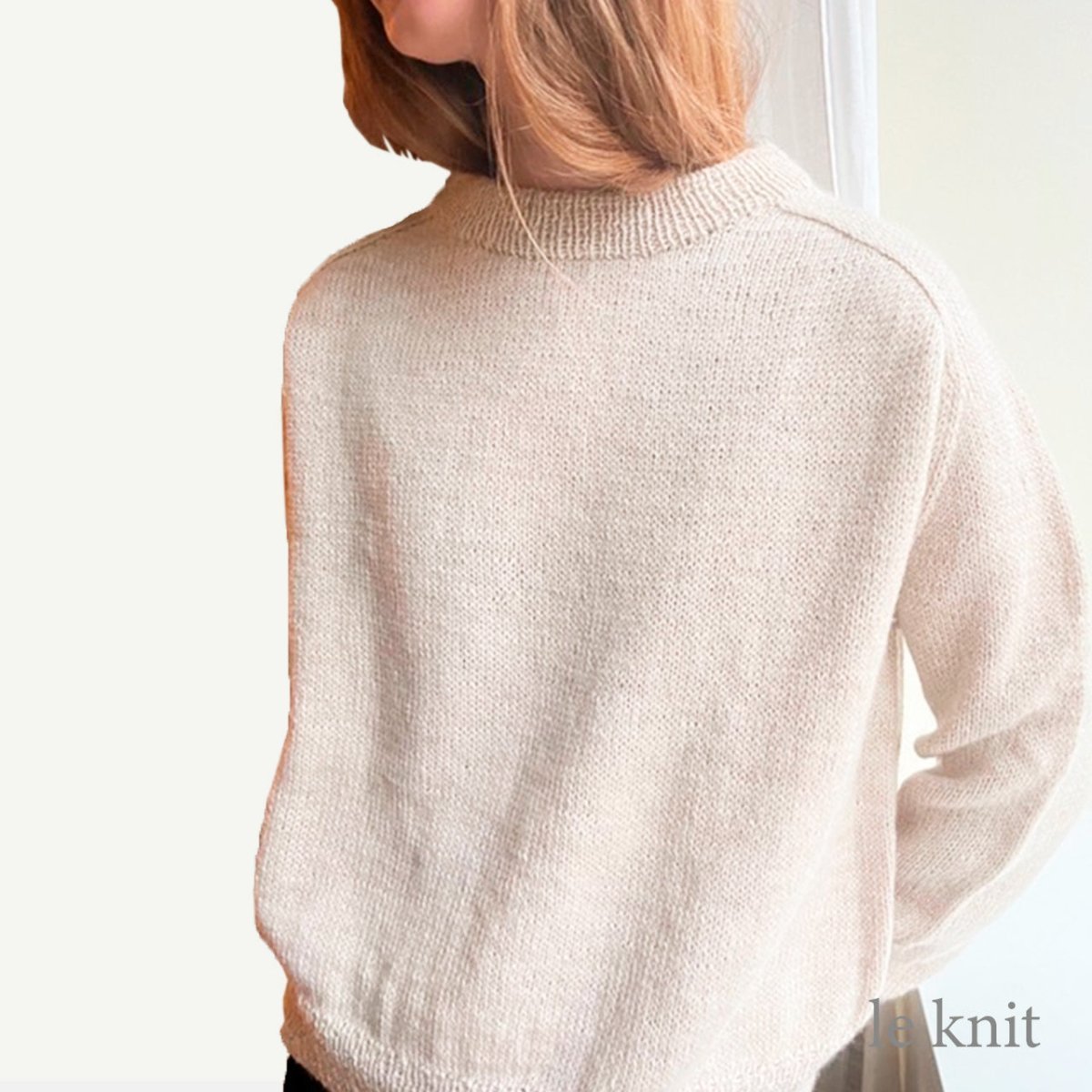 Boyfriend sweater fra Le Knit (Opskrift i fysisk papirudgave)