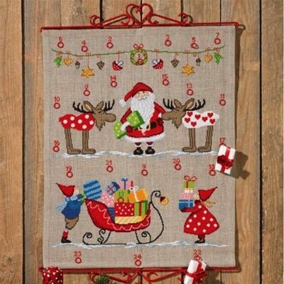 Broderi pakkekalender 34-0216 - KreStoffer