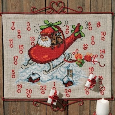Broderi pakkekalender 34-0217 - KreStoffer