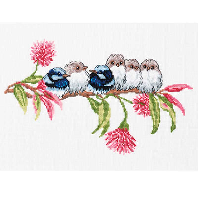 Broderikit - Blue Wren fra Permin - KreStoffer