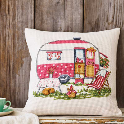 Broderikit - Campingvogn fra Permin - KreStoffer