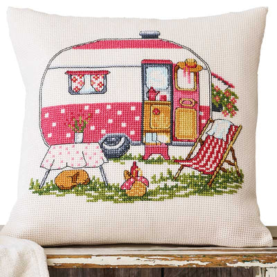 Broderikit - Campingvogn fra Permin - KreStoffer