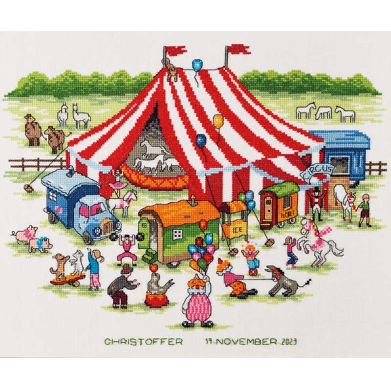 Broderikit Cirkus fra Permin