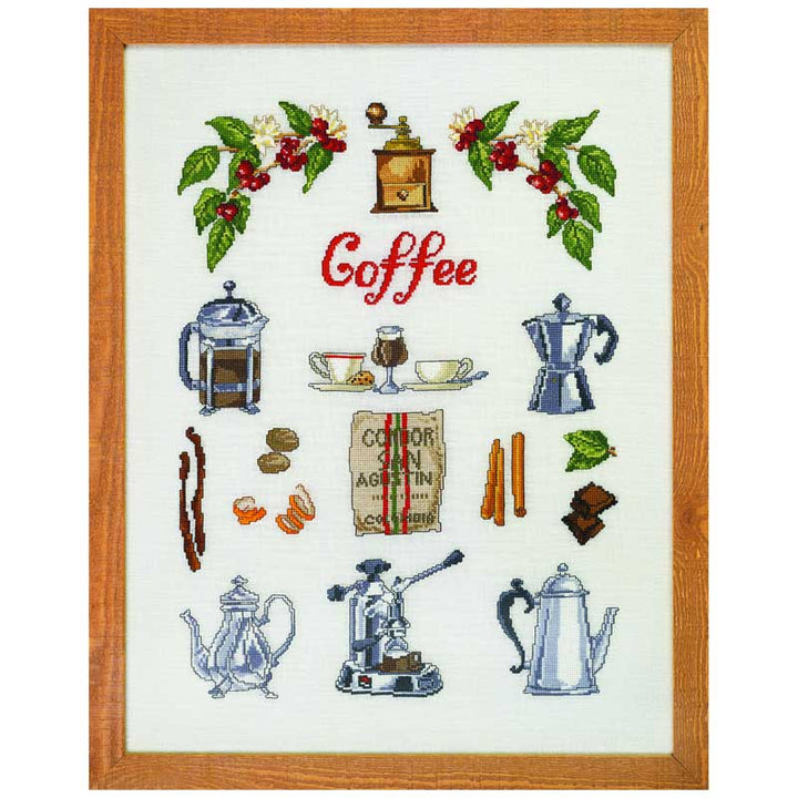 Broderikit Coffee Time fra Permin