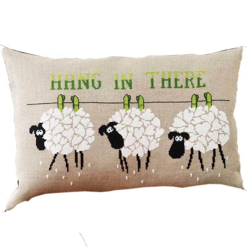 Broderikit Hang in there fra Permin