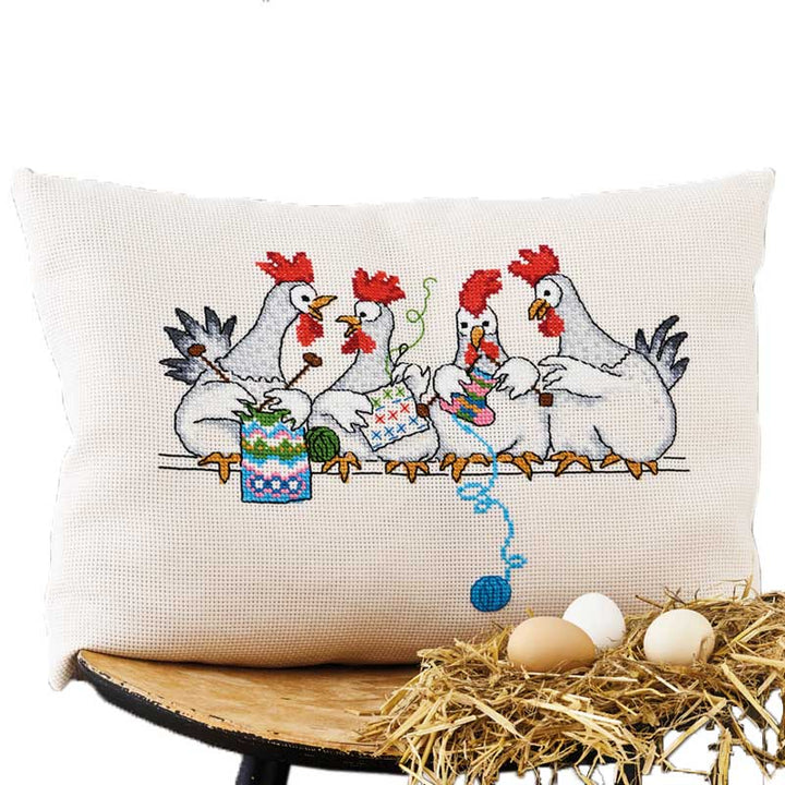 Broderikit Hønsesnak fra Permin
