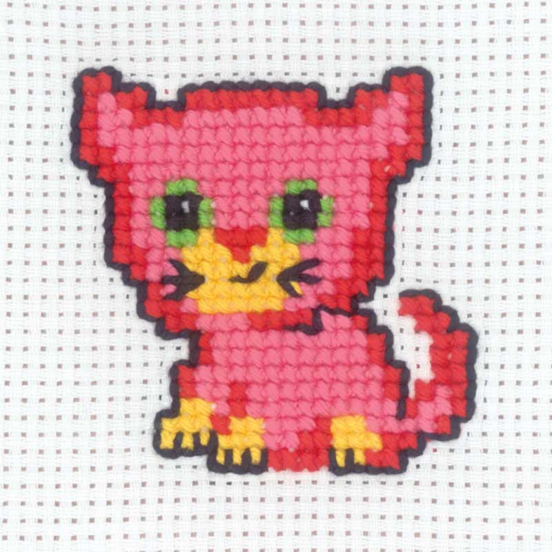 Broderikit Kat fra Permin - KreStoffer