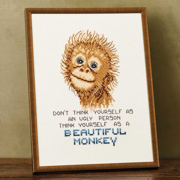 Broderikit Orangutang fra Permin