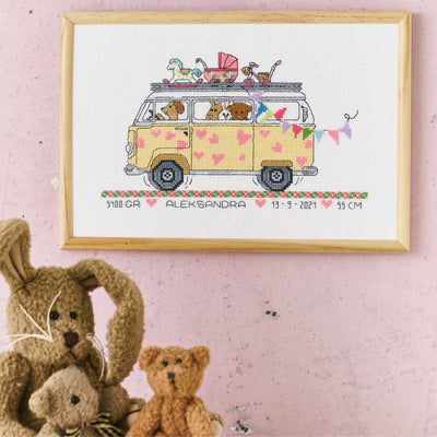 Broderikit - Pigebussen fra Permin - KreStoffer