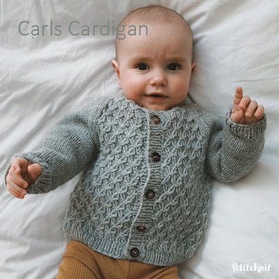 Carls Cardigan fra PetiteKnit (Opskrift i fysisk papirudgave) - KreStoffer