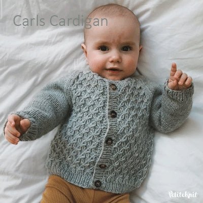 Carls Cardigan fra PetiteKnit (Opskrift i fysisk papirudgave)